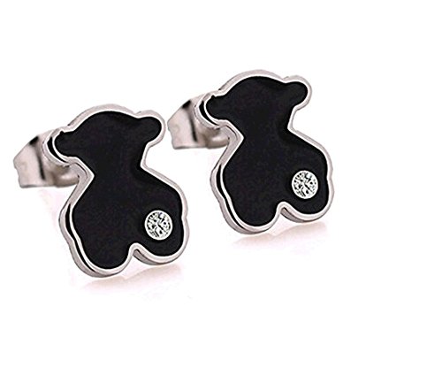 Pendientes cortos (acero inoxidable brillante) - Party diarias deportes ocasionales