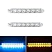Produktbild DSstyles 12 V 6 LEDs, zweifarbig, wasserfest, flexibel, Tagfahrlicht, Scheinwerfer, Pfeilspitze, Blinker Blue+Yellow Light