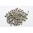 100 x 2mm Silver Eyelets for Clothing and Leather Crafts - Grommets for Adding Ribbons, Lacing and Fabric in Art and Sewing Projects - Ideal for Bags, Scrapbooking, and Clothes Repair