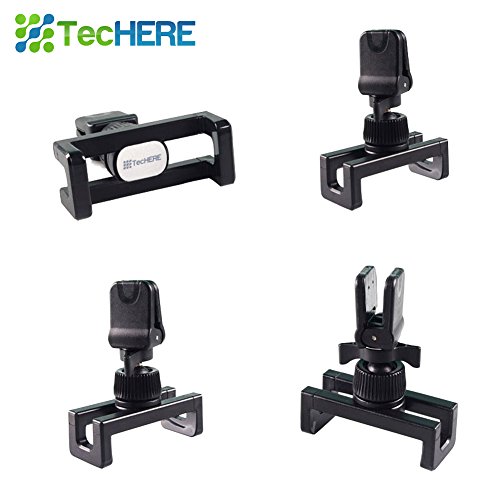 TecHERE AF3 - Supporto Auto Smartphone Porta Telefono Cellulare Universale Bocchette Aerazione per iPhone X/8/8 Plus/7/6s/SE/5s, Samsung Galaxy S8/S7/S6, Huawei, LG, GPS e altri - Regolabile 360Â°