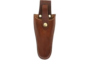 QEES Tool Belt Pouch, Durable Leather Sheath Gardening Tool Holster Case Bag for Garden Pruning Pliers Shears Secateurs Scissors or Knife, Tool Gifts for Men Dad Husband Boyfriend Him