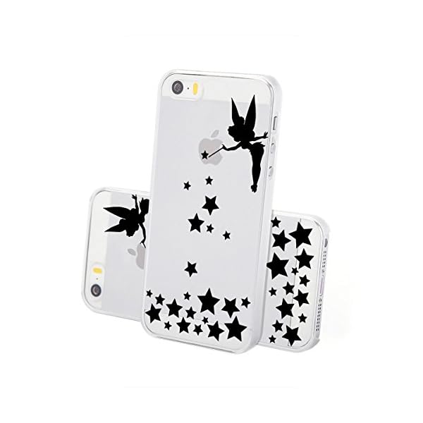finoo | iPhone SE Hard Case Handy-Hülle mit Motiv | dünne stoßfeste Schutz-Cover Tasche in Premium Qualität | Premium Case für Dein Smartphone| Fee zaubert Sterne – Bild 3