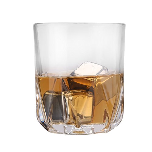 Uten 6PCS Stainless Steel Reusable Wine Ice Cubes Edelstahl Eiswürfel ,Pack of 6 Metall Whiskey Chilling Rocks Eis Steine - 3