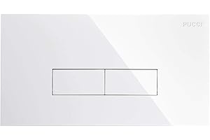 PUCCIPLAST 9560 Nuova Placca Bianca Pucci ECO (2 PULSANTI) cm 33x18 spessore 12 mm con telaio porta placca