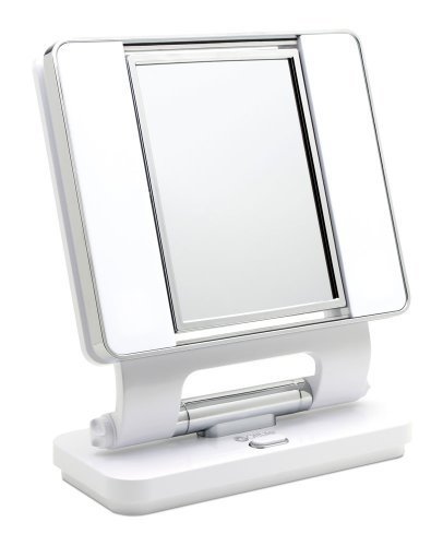 Ott-lite Natural Daylight Makeup Mirror, White/Chrome (26 Watt) by Ott-Lite