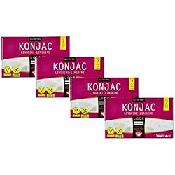 WokFoods Linguini japonais Konjac Classic Food Classic Sans gluten/Mélange alimentaire avec de la farine classique de Konjac Flour Japanese Food - 4 x 200 Gram