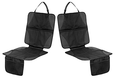 Preisvergleich Produktbild Filfia Kindersitzunterlage, 2er Pack, Schwarz