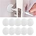 Produktbild Türpuffer Türstopper,Mopoin 10 Stück Wandschutz Selbstklebend Wandpuffer Weiß Wand Puffer Anschlagdämpfer Tür Schutzkappen für Möbel Durchmesser 40mm/ Höhe 8mm