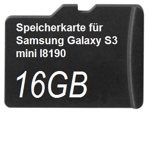 16GB Speicherkarte für Samsung Galaxy S3 mini I8190