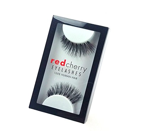 Red Cherry- Falsche Wimpern 43 Echthaar + Pinzette - 3