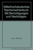 Image de Mittelhochdeutsches Taschenwörterbuch