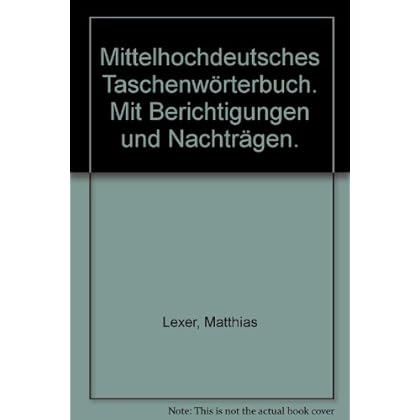 [PDF] Download Mittelhochdeutsches Taschenwörterbuch Kostenlos