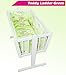 BABY CRIB BEDDING SET 90 X 40 DUVET PILLOW OPTIONAL BUMPER ALL AROUND 100% COTTON CRADLE BASSINET (4 Pieces set, Teddy Ladder Green)