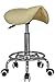 Massage Imperial® Istool Chrome Gas Lift Massage Stool Beauty Therapy Reiki Salon Swivel Manicure Tattloo Stools Chair Portable Massage Table - Cream A