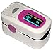 Produktbild [Jumper® Medical] Finger Pulsoximeter, Blutsauerstoff SPO2 Sättigung, Pulsfrequenz Vitalzeichen Monitor, OLED Display, CE, FDA und TÜV zertifiziert, AAA Batterien inklusive (Weiß und Rosafarben)