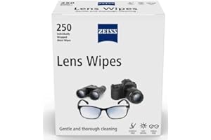 ZEISS Lot de 250 lingettes pour lentilles emballées individuellement