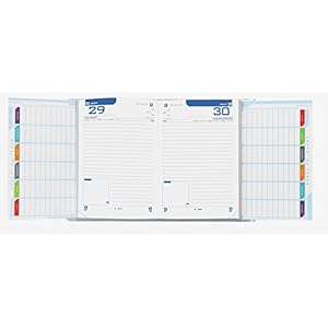 Oxford Creation Zip Agenda Scolaire Journalier 2018-2019 1 jour par page 352 pages 12 x 18 cm Bleu