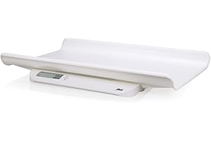 Alecto bébé BC10 Pèse-bébé - Précis jusqu'à 5 grammes - Pèse jusqu'à 20 kg - Suit la croissance de votre enfant - Fonctionne sur pile (incluse) - Blanc