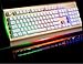 Produktbild BIANJESUS Gaming Keyboard Wired USB Roboter Rainbow Hintergrundbeleuchtetes Metall Mehrere Farben LED Beleuchtet Combo PC Computerspiele Mechanische Membran Arbeiten Ergonomische Spill-Resistance