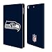 Produktbild Offizielle NFL Einfarbig Seattle Seahawks Logo Brieftasche Handyhülle aus Leder für Apple iPad mini 4