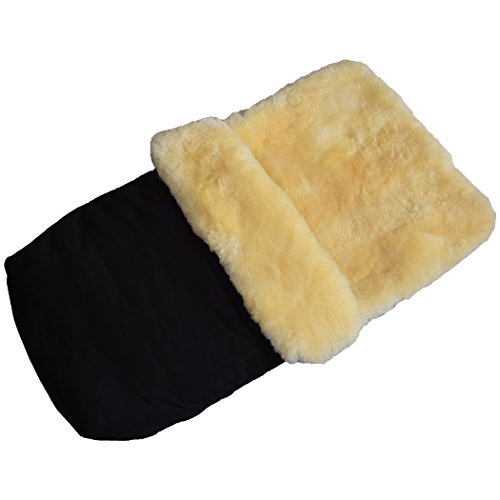 Naturasan Stroller Sheepskin Liner Footmuff Cosy Toe Universal size (black)