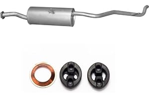 POLM-OSTR Auspuff Endtopf ENDSCHALLDÄMPFER + Montageware Ersatzteil (siehe Artikelbeschreibung) (passend für das angegebene Fahrzeug,siehe Artikelbeschreibung)