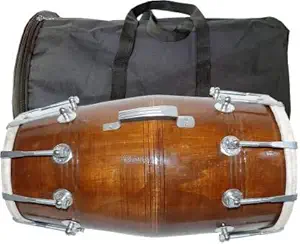 rr musical manufacturers dholak With Cover Bag 07 - Mango Wood Best Quality Music Instrument