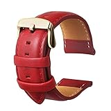 Uhrenarmband Fashion Panerai Herren Leder Ersatz Geeignet Für Traditionelle Uhren Zubehör Oder Sport Fashion Smart Armband Rot22MM