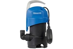 DIPRA Tallas D-DW 400 Schmutzwasserpumpe - 8.400 L/Std. - 440W - Förderhöhe 7 m - Korngröße 30 mm - Mit Schwimmer - Tauchpumpe