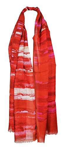 Preisvergleich Produktbild Guy Laroche Stola Abstract linear rot