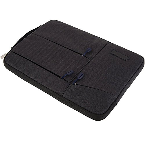 XGUO Traveller Serie-Macbook/Surface/iPad Pro/Matebook 11.6-15.4 Zoll Tasche MacBook Air Sleeve hülle Macbook Pro Surface Book Waterproof Sleeve Tasche Outdoor Laptop Cover Carring Tasche( Schwarz,13.3 Zoll) - 6
