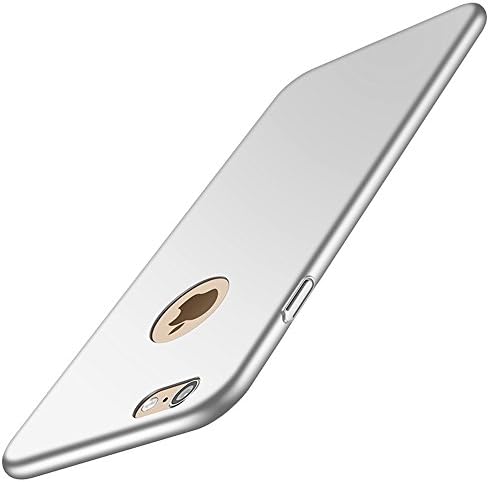 iPhone 6/6s Case, ZFeibi Hard PC iPhone 6/6s Cover [4.7inch] with Full Tempered Glass Screen Protector Anti-Scratch Lightweight Ultra-Thin for iPhone 6 Case - Grey