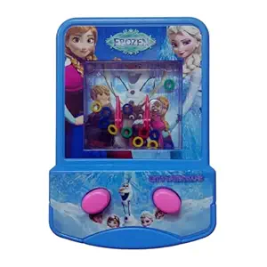 KARBD Frozen Princess Ring Toss Water Game Double Button Handheld Water Console Game for Boys Girls All Age Children 2 Button with Rings Game Transparent Mobile Phone Video Games Plastic Toy for Kids