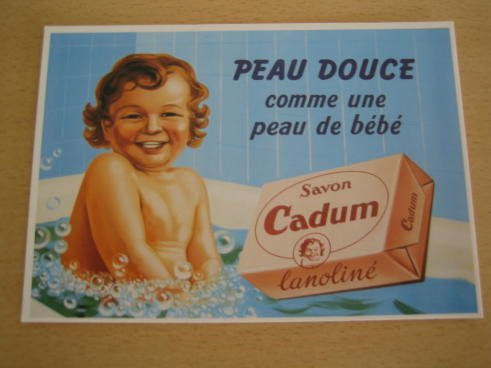 Cadum – Soft Skin – FEUVRE 1958 – 10x15 cm postcard