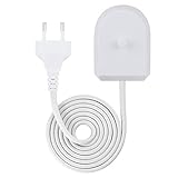 HSYTEK Electric Toothbrush Charger for Philips Sonicare, Fits DiamondClean, Flexcare, HealthyWhite, Inductive Trickle Charger Base Unit with Long Cable Socket, EU 2 Pin Plug Charger - EU Standard