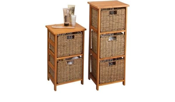 New Quality 2 Drawer And 3 Drawer Storage Units Natural Seagrass