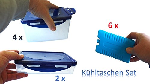 PM Euro-Trading 33118 monopol Kühlkorb mit Aluminiumrahmen + Neu bei Amazon für Ihre Kühltaschen das Boxen Set mit Eisaccus - 4