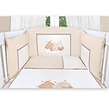 Babyzimmer Felix in akaziengrau 10 tlg. mit 3 türigem Kl. + Set Sleeping Bear beige - 6