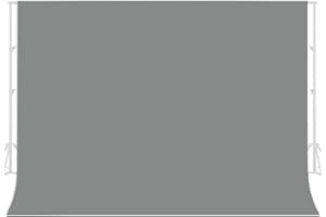 jiuzcare Backdrop Grau 1.5x2m Fotohintergrund Hintergrund Grau Fotografie Backdrop Grey 100% Polyester Hintergrundstoff für Hintergrundstand Fotostudio Porträt Produkt
