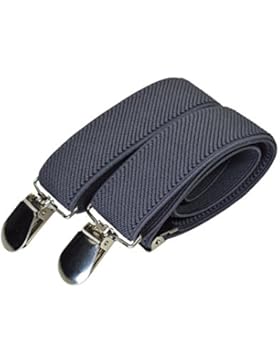 Kinder 1-5 Jahre Unifarben Hosenträger mit 3 Clips