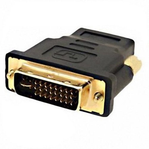 Generic Adapter vergoldet, DVI-I Dual-Link 24+5 Stecker auf HDMI-Buchse