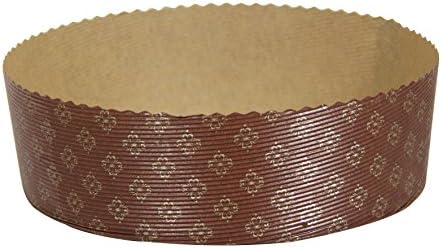 Menastyl Cuisson 8011379 Baking Set of 4 Chocolate Brown Disposable Paper Cake Cases (22 x 7cm)