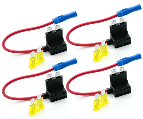 Preisvergleich Produktbild Grapelet 4tlg Autosicherungen Stromdieb Stromabgreifer Stecksicherung Steck Sicherung Verteiler Anschlußkabel