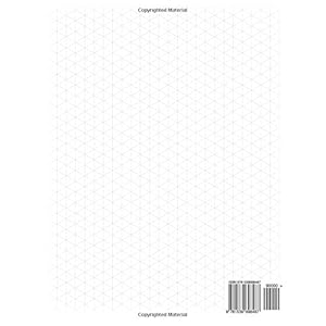 Isometrica - 3-D Dibujo Libro de Papel: 400 paginas (200 hojas), 8,5 x 11 pulgadas