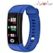 Produktbild Fitness-Tracker, wasserdicht nach IP67, Herzfrequenzmesser, Smart Watch, Sport-Blutdruckmessgerät, Aktivitäts-Tracker, Schlaf-Monitor, Kalorien-/Schrittzähler, Smart-Armband für Android iOS(Blau)