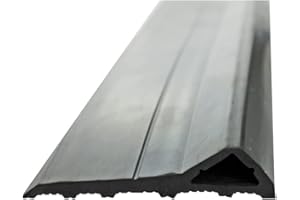 HÖRMANN 4015952 - Seuil de tempête - Joint de porte de garage - Joint pour porte de garage - Noir - 6 m - Kit contre le vent et l'eau