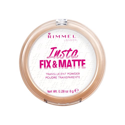 Rimmel London Insta Fix & Matte Powder, Transparent, 8 g