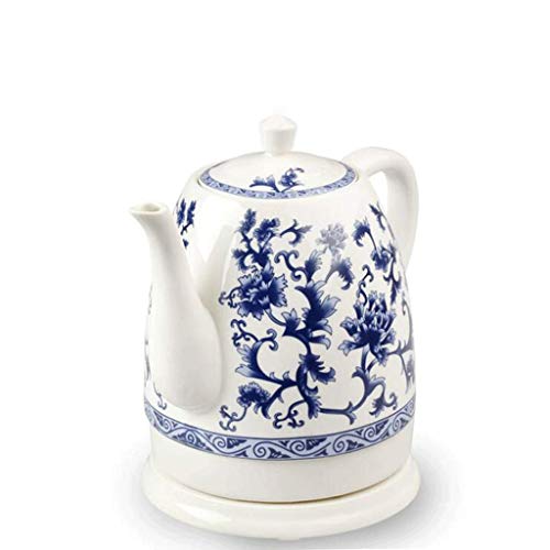 YSkettle Thire lectrique en cramique sans Fil Bleue Blanche en cramique