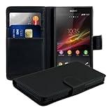 sony xperia z case lazada STYLISCH IN Schwarz: Schützen Sie Ihr Sony Xperia Z mit der kwmobile Bookstyle Hülle.