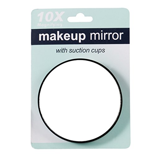 10x Vergrößerungs Makeup Rasieren Reise Badezimmer Dusche Saugnapf-Schönheits-Spiegel (One size, A) - 2